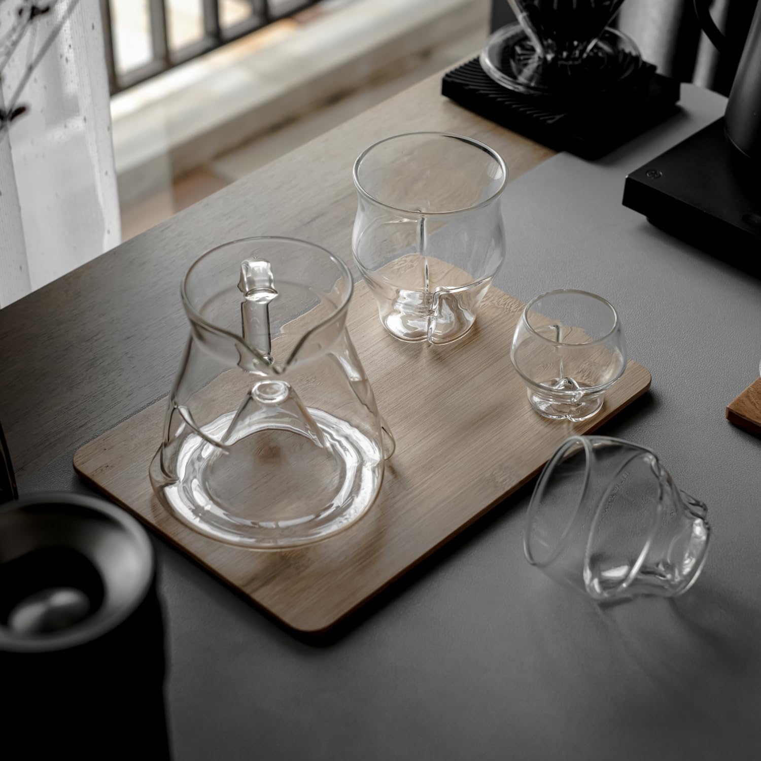 AVENSI WAVE - Jarra sensorial para café - CYCLONE - Vidrio - 1 pieza - Sin tapa de corcho