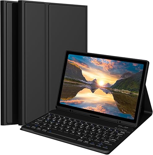 Case with Keyboard for Samsung Galaxy Tab A8 (Black)