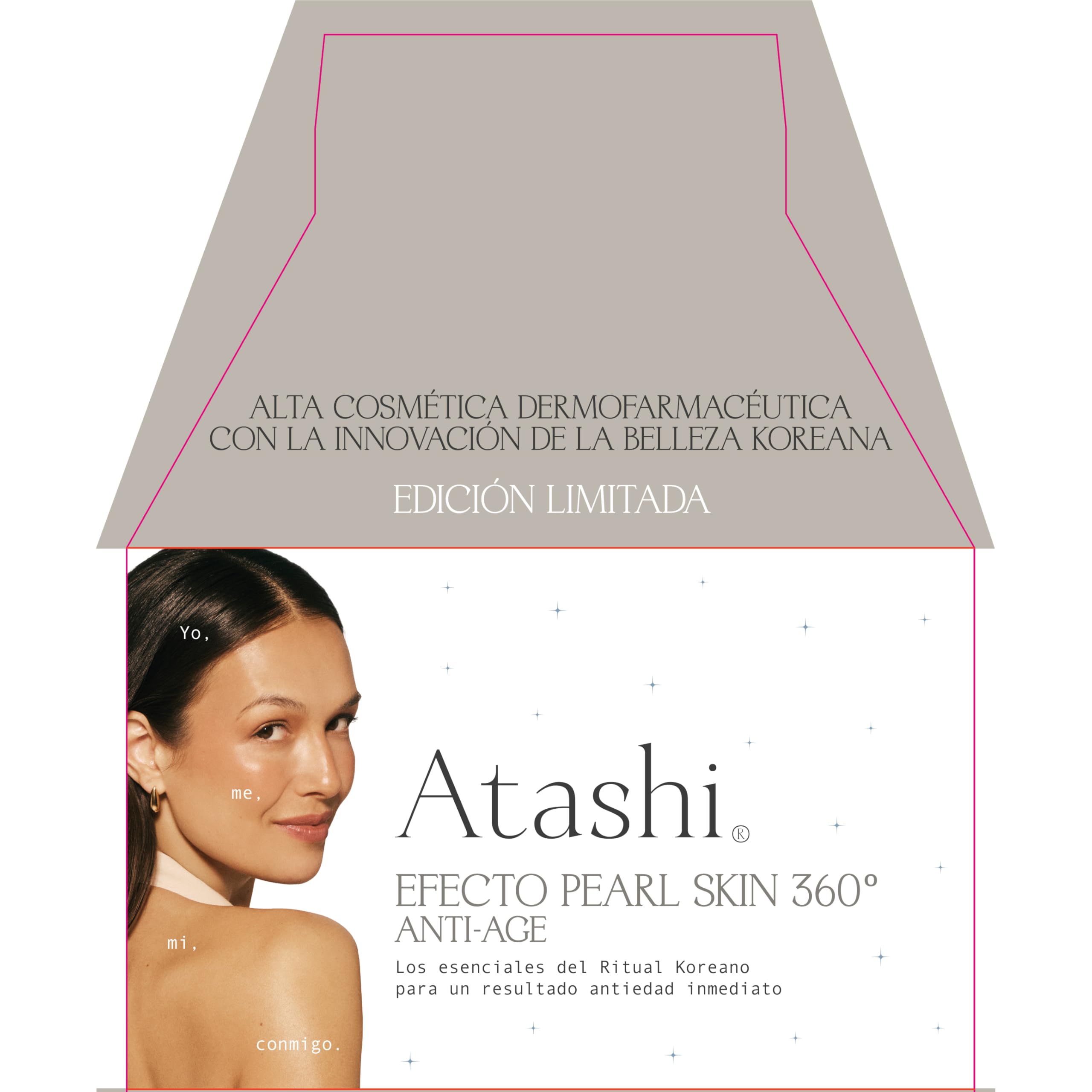 Atashi | Rituale Effetto Pearl Skin 360 Anti-Age | Siero L’Essenza Eterna + Contorno Occhi Uplifting + Advanced Primer Luxe + DD Cream SPF15 + | Regalo Beauty Case Premium e Tonico Viso Skin Vitality