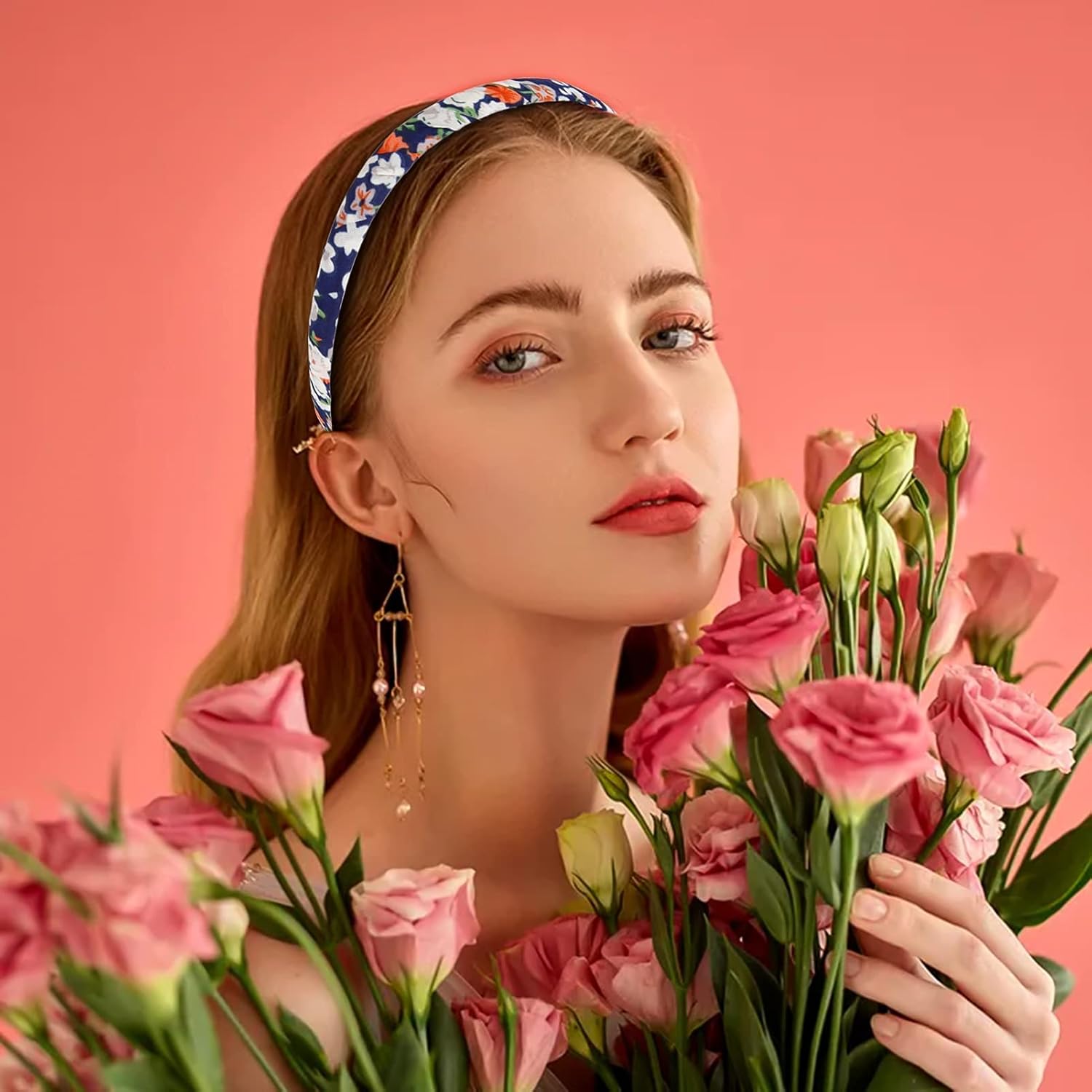 Comb Hair Accessory Pack for 6pcs 24 Teeth Rhinestone French Hair Side Combs for Women and 6pcs Floral Comb Headbands for Girls Women : Beauty & Personal Care