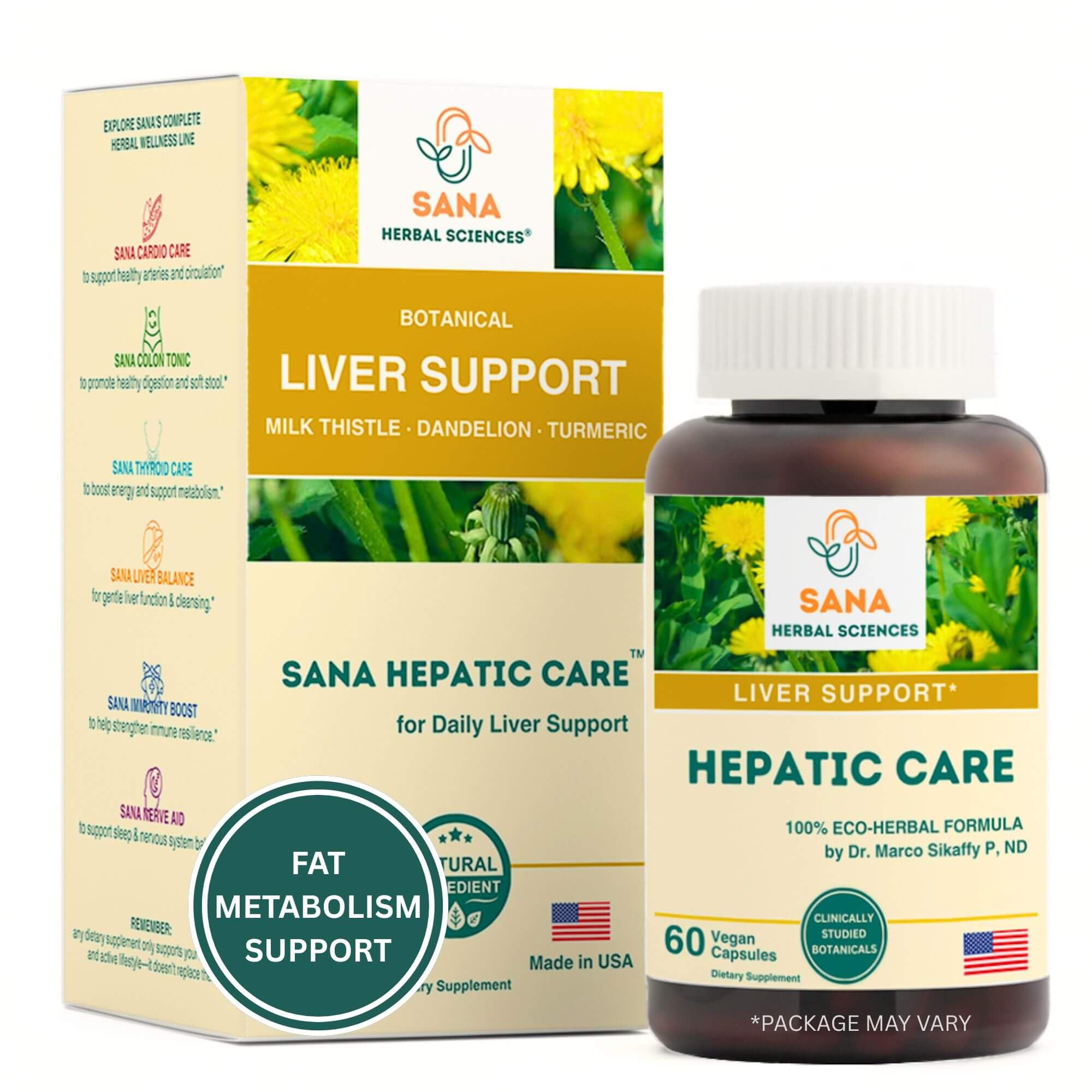 Gentle Daily Liver Support with Organic Milk Thistle, Turmeric & Dandelion | Clinically Inspired Botanical Formula | Hepatic Care
