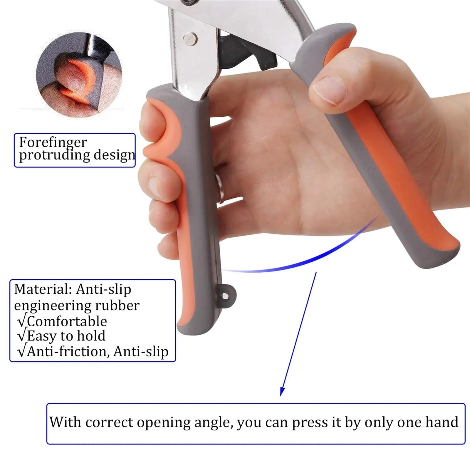 Kit occhielli pneumatici di attrezzi for anelli tenuta da 200 pezzi con pinze for perforatori portatili 10,5 mm Pressa manuale for l'installazione su vari materiali