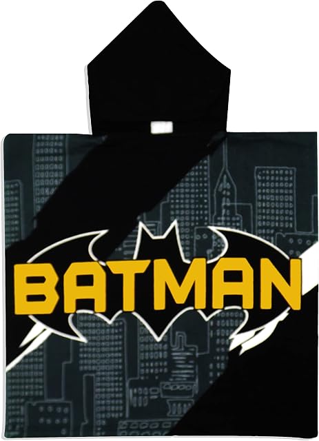 BATMAN Kids Hooded Poncho Towel 55x110 CM 100% Microfibre Polyester