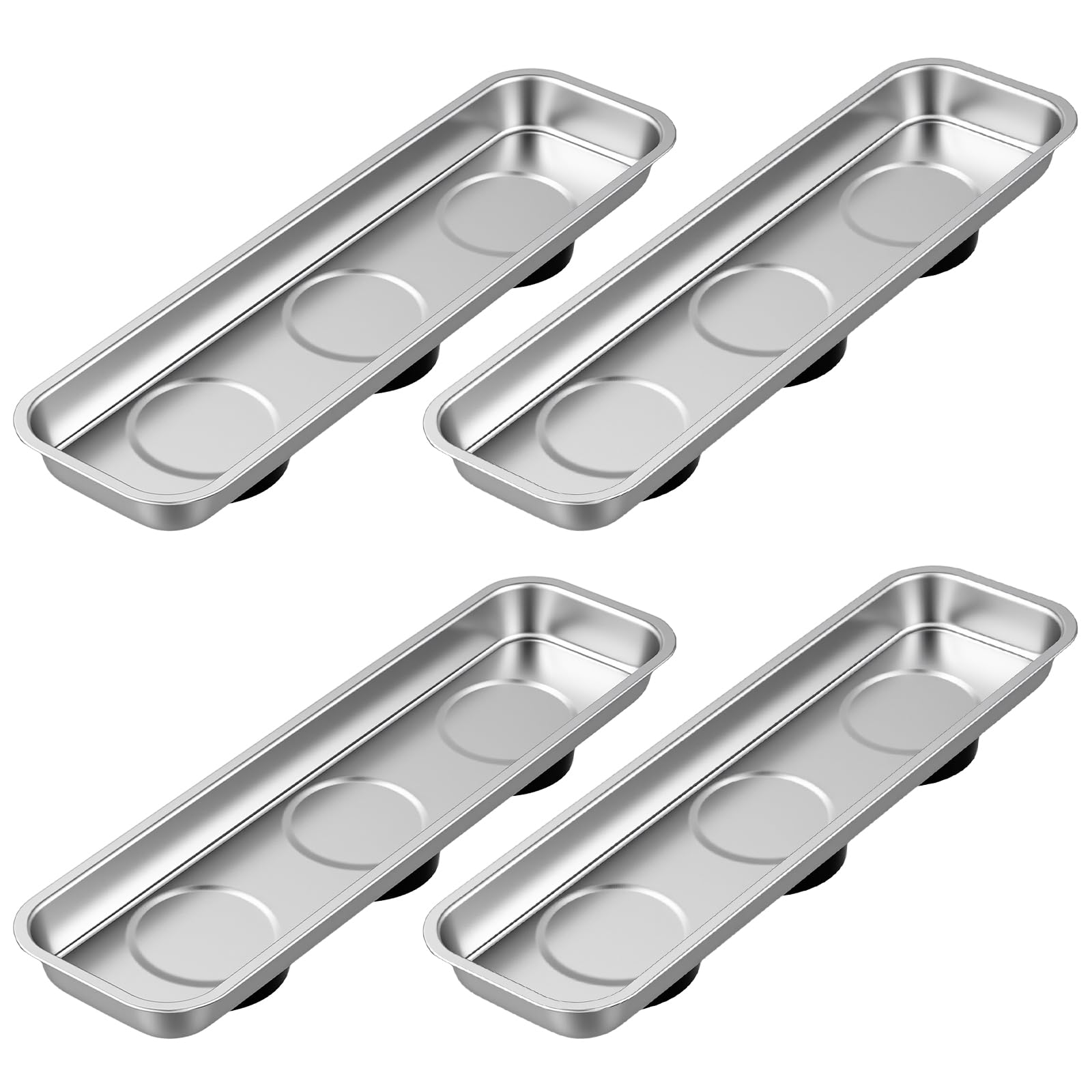 Bandeja magnética de acero inoxidable ideal para reparaciones en el coche en casa