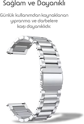 Rongep Xiaomi ile Uyumlu Bakla Model Çelik Kordon Redmi Watch 5 Active/Redmi Watch 5 Lite/Watch S4/Watch 2/2Pro/S3/S1/S1Pro/S1 Active İçin Katlanır Toka Mekanizmalı Paslanma Yapmayan Kayış