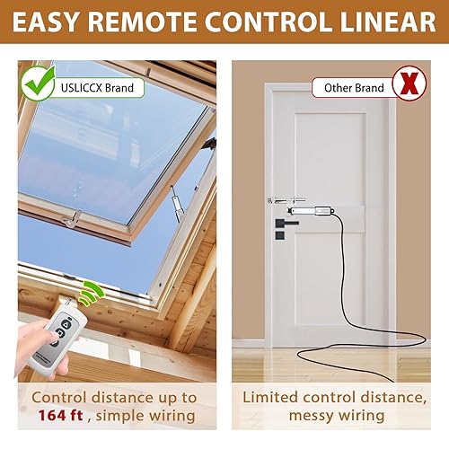 Miniatura 2 de Micro actuador lineal con control remoto - 2 pulgadas, 12 V, CC 64 N14.4 libras, velocidad de 0.6 pulgadassegundo, mini actuador de movimiento de