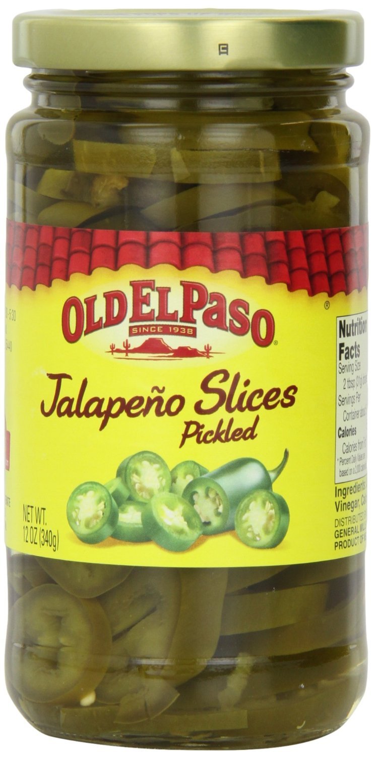 Old El Paso Lot de 3 tranches de jalapeno cornichées - 350 ml