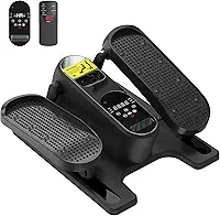 HOTSWEAT Aparelho Elíptico para Usar Embaixo da Mesa, Exercitador de Pernas Ellipse Como Visto Na Tv para Idosos com Controle Remoto, Exercitador de Pedal Elétrico Portátil para Uso Sentado com 12