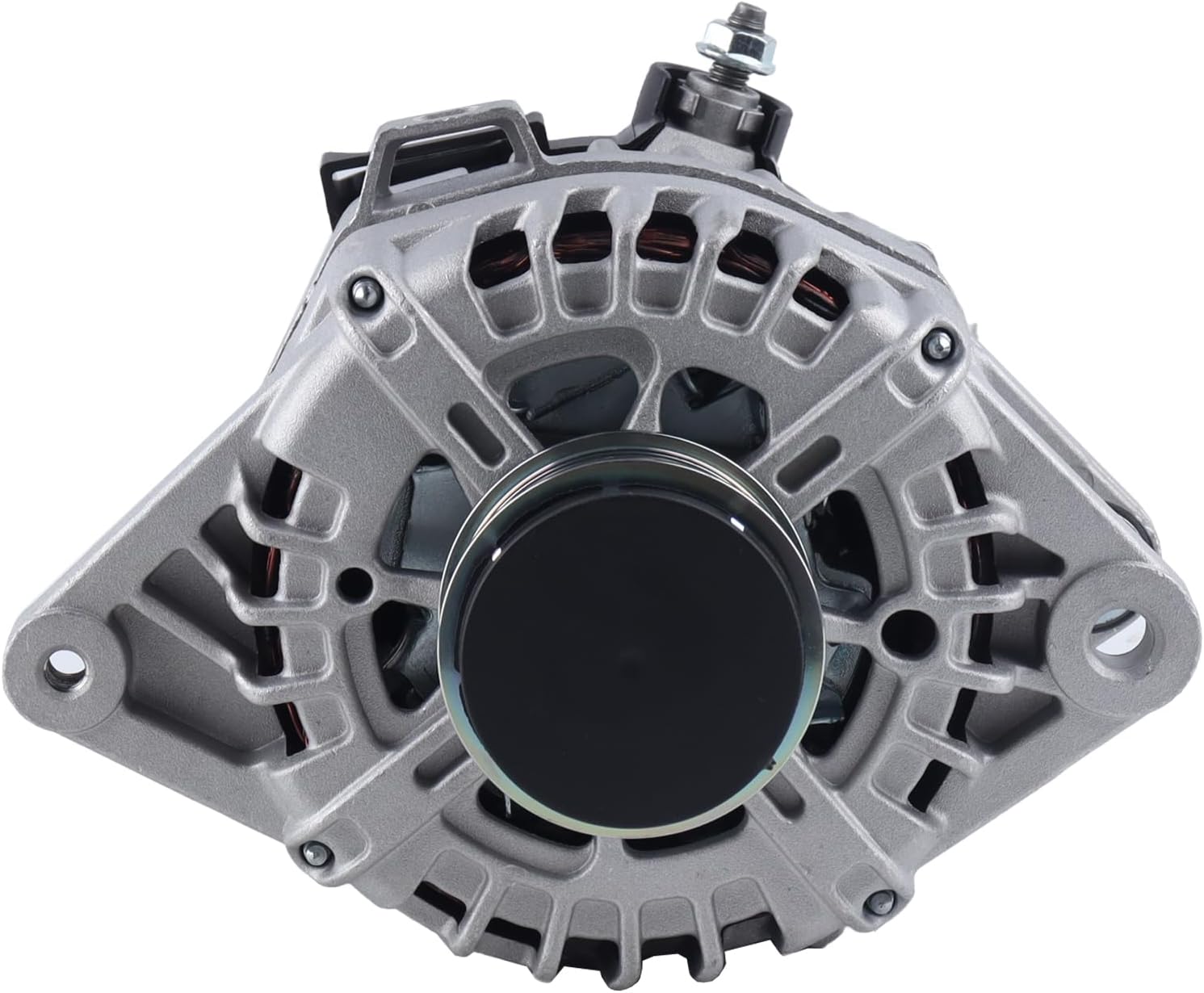 FEIDKS Alternator Compatible with Kia Soul 2017-2019, Rio 2018-2019, Seltos 2021 & Hyundai Accent 2018-2019, 1.6L, 12V 130A 6-Groove Clutch Pulley Clockwise Replace# 2626125 373002B970