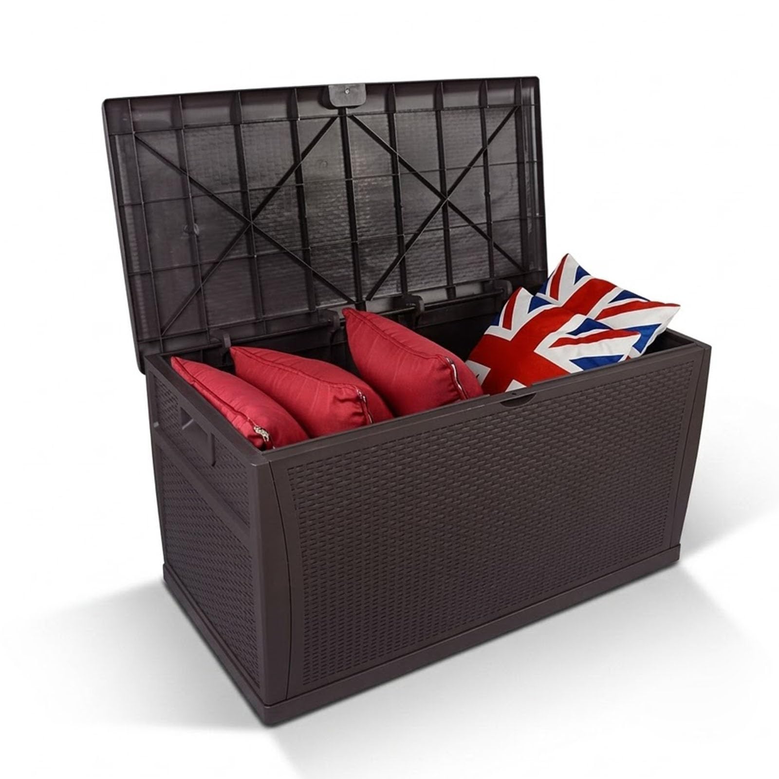 Outdoor Waterproof Storage Box 104 Gallon Large Deck Boxs