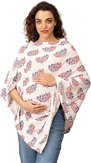 The Mom Store Mom Nursing Cover and Top | Top for Feeding Mom | Pre and Post Pregnancy Wear | Trendy Nursing Cover for Wom... Price In India