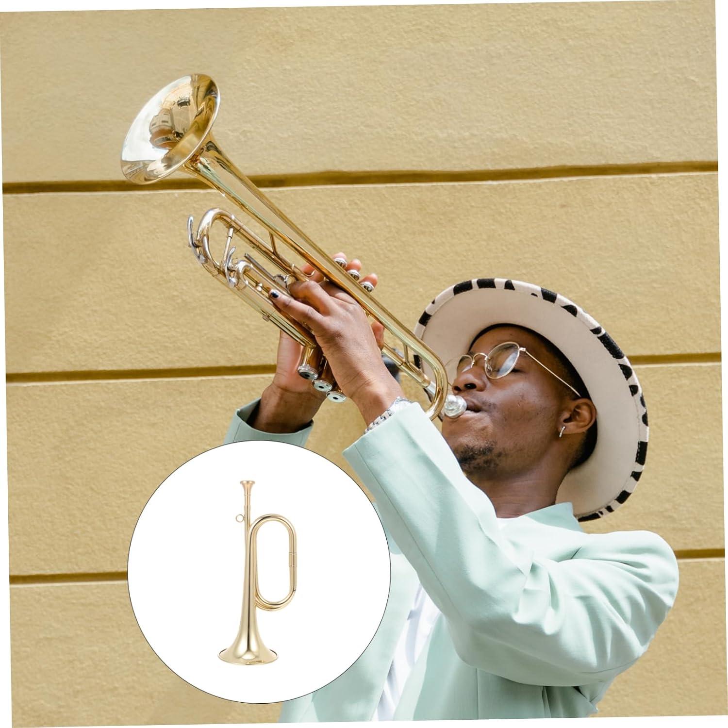 Trumpet for Beginners Professional Boy Girl Musical Instrument Smooth Finish for Easy Cleaning for School Band Performances Young Musicians