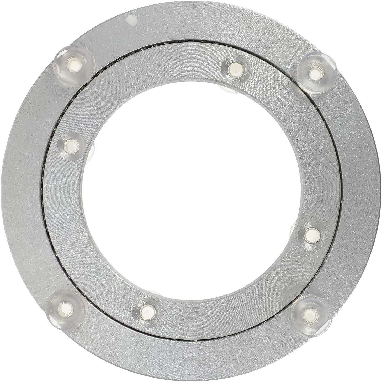 Silent Aluminum Alloy 4-inch (120mm) Round Turntable Base with Smooth 360-degree Rotating Bearing, Practical Dining Table Lazy Susan Swivel Base for Pottery and Tabletop Use