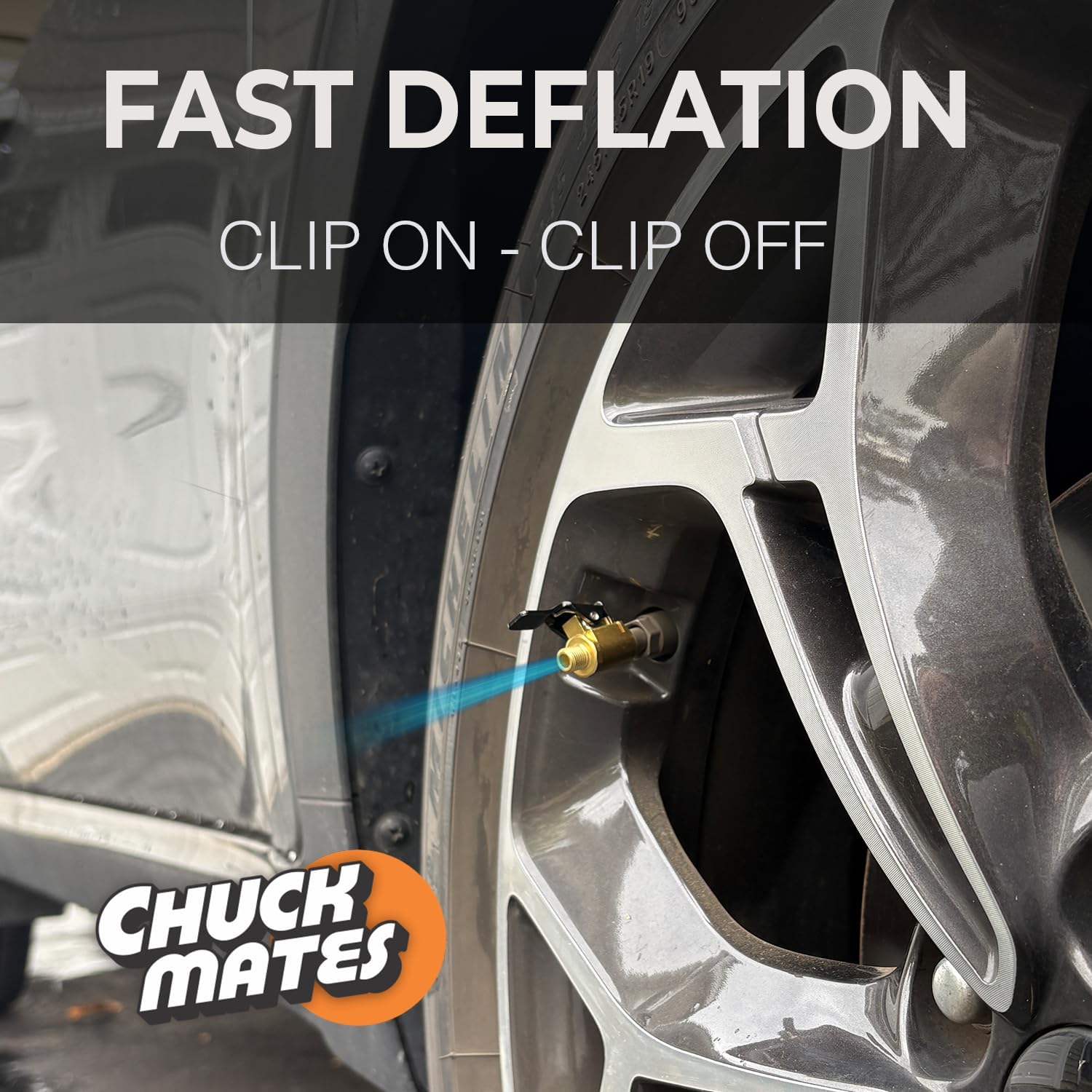 SKÖG Chuck Mates Tire Deflator - Manual Speed Clip - Universal Fit