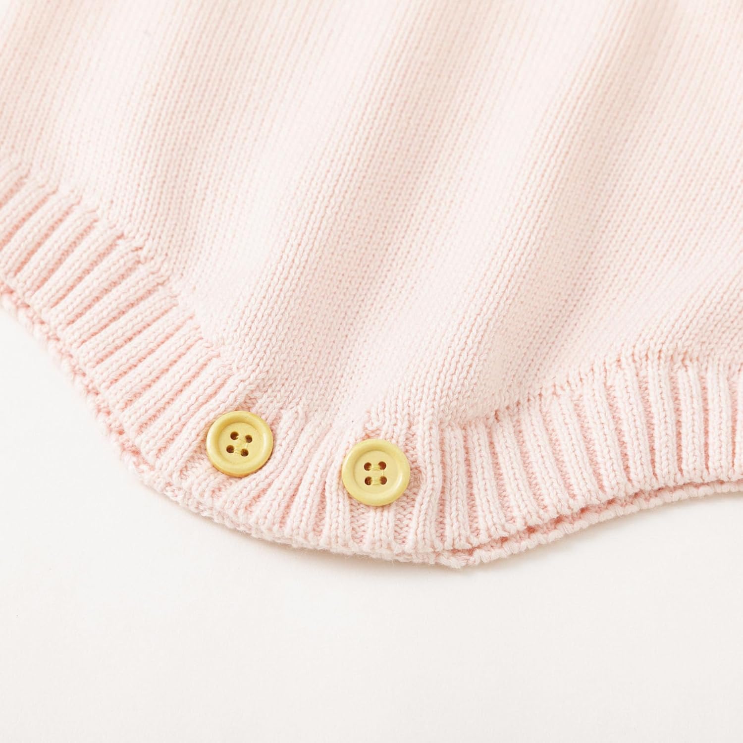 Simplee kids Baby Girls Kint Romper Fall Long Sleeve Rompers Newborn Baby Solid Overall Jumpsuit Outfits - Image 6