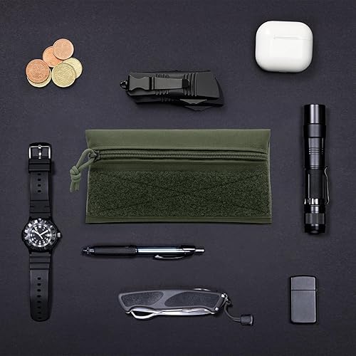 Miniatura 3 de Qavctw Tactical Admin Pouch Bag with Hook and Loop Tool Storage Bag Snack Pouch Candy Bag Hanging Pouches Backpack Accessory Pouch