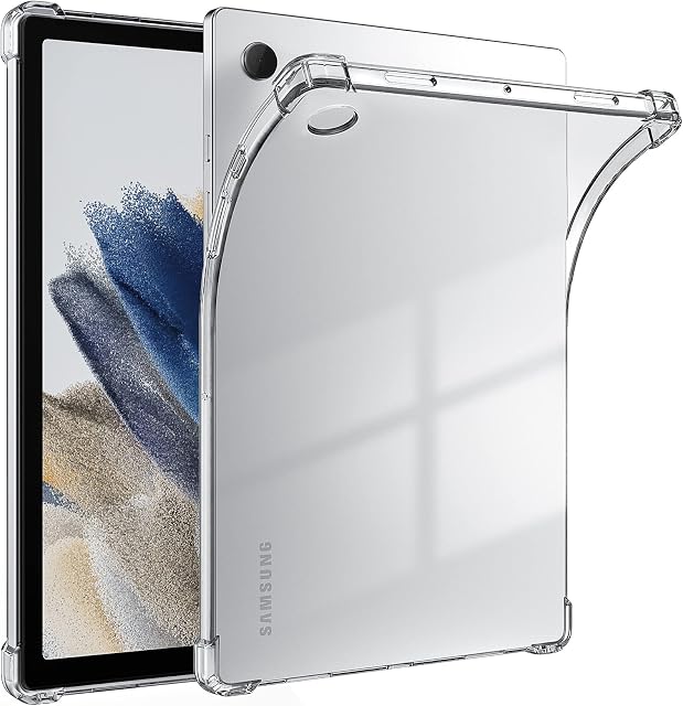 TiMOVO Clear Case for Samsung Galaxy Tab A8 Case 10.5" 2021/2022 (SM-X200/SM-X205), Galaxy Tab A8 Clear Case, Shockproof Drop Protection Slim Lightweight TPU Protective Shell - Clear