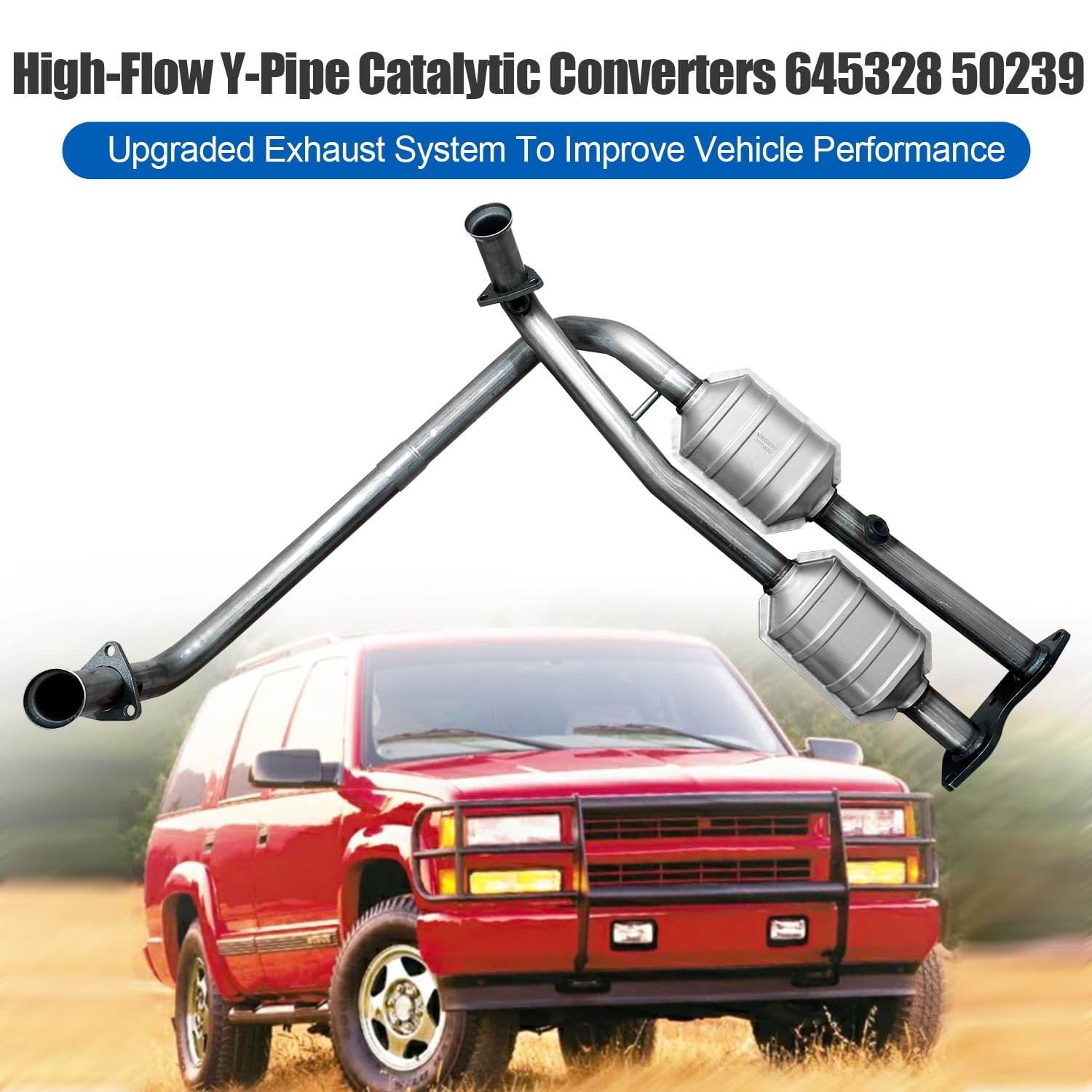Amazon | Blrack Catalytic Converter互換 1996-1999 シボレー
