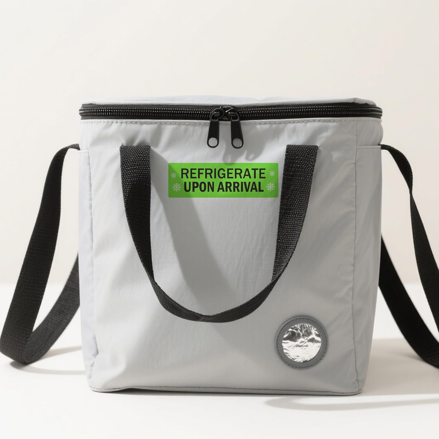 Refrigerate Upon Arrival Stickers Keep Refrigerated Food Packaging Warning Shipping Labels Keep Cold Food Service Pharmacy Stickers for Pharmacy Drug Stores (Green)