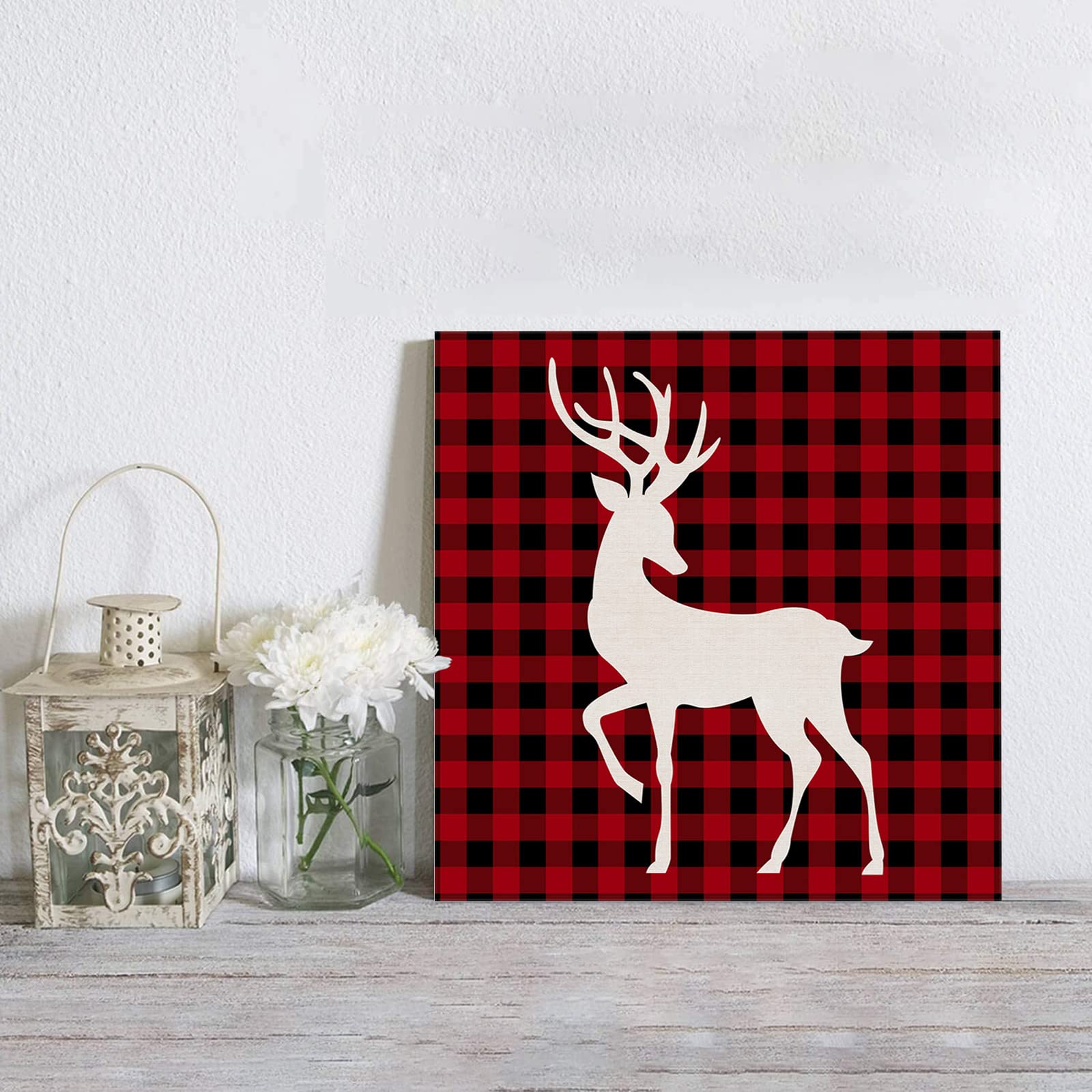 Amazon.com: Christmas Canvas Wall Art - Christmas White Reindeer Red Black Buffalo Plaid - Modern Wall Decor Gallery Canvas Wraps Giclee Print Stretched and Framed Ready to Hang - 16 amazon-com-christmas-canvas-wall-art-christmas-white-reindeer-red-black-buffalo-plaid-modern-wall-decor-gallery-canvas-wraps-giclee-print-stretched-and-framed-ready-to-hang-16-x-16