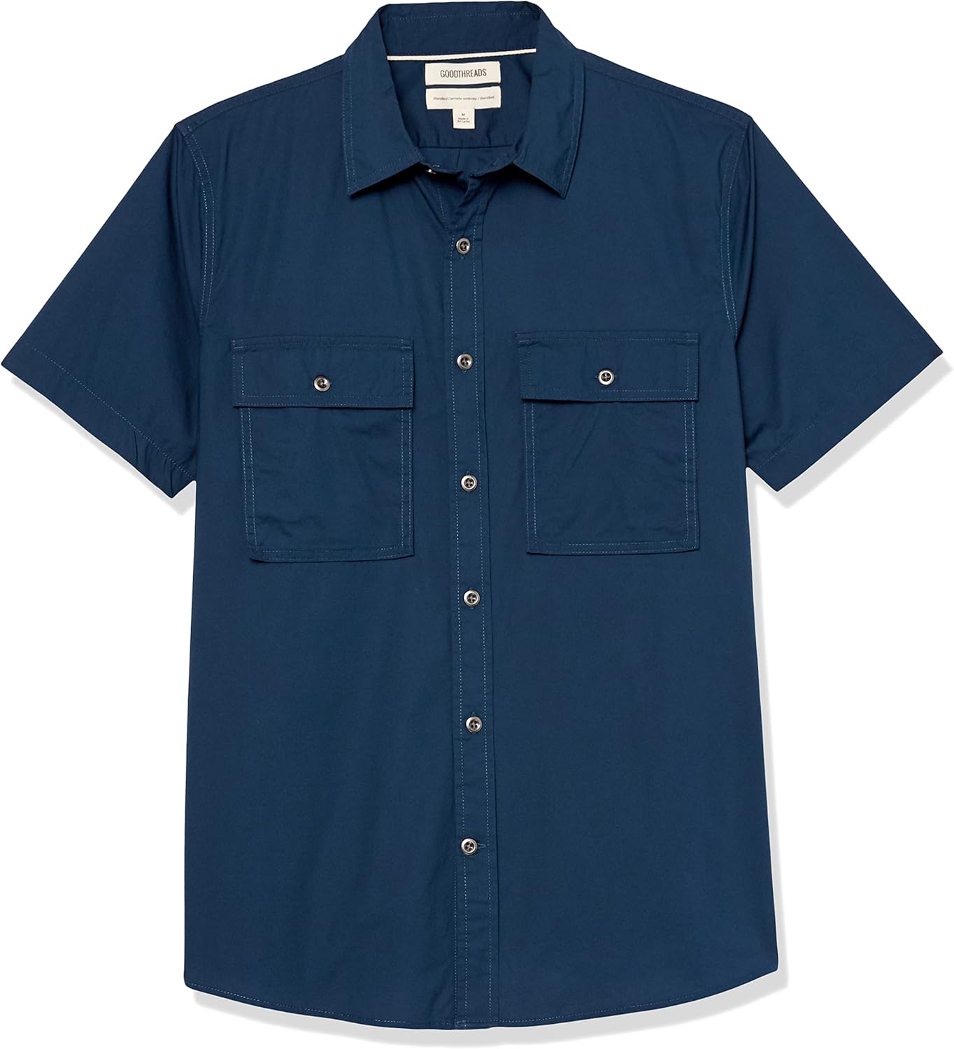 Amazon Essentials Men's Standard-Fit Short-Sleeve Two-Pocket Utility Shirt (Previously Goodthreads) - Image 6