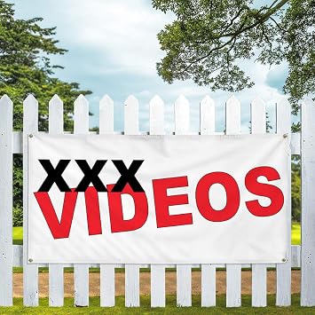 Vinyl Banner Multiple Sizes Videos Black Red Lifestyle Outdoor Weatherproof Industrial Yard Signs 10 Grommets 60x144Inches