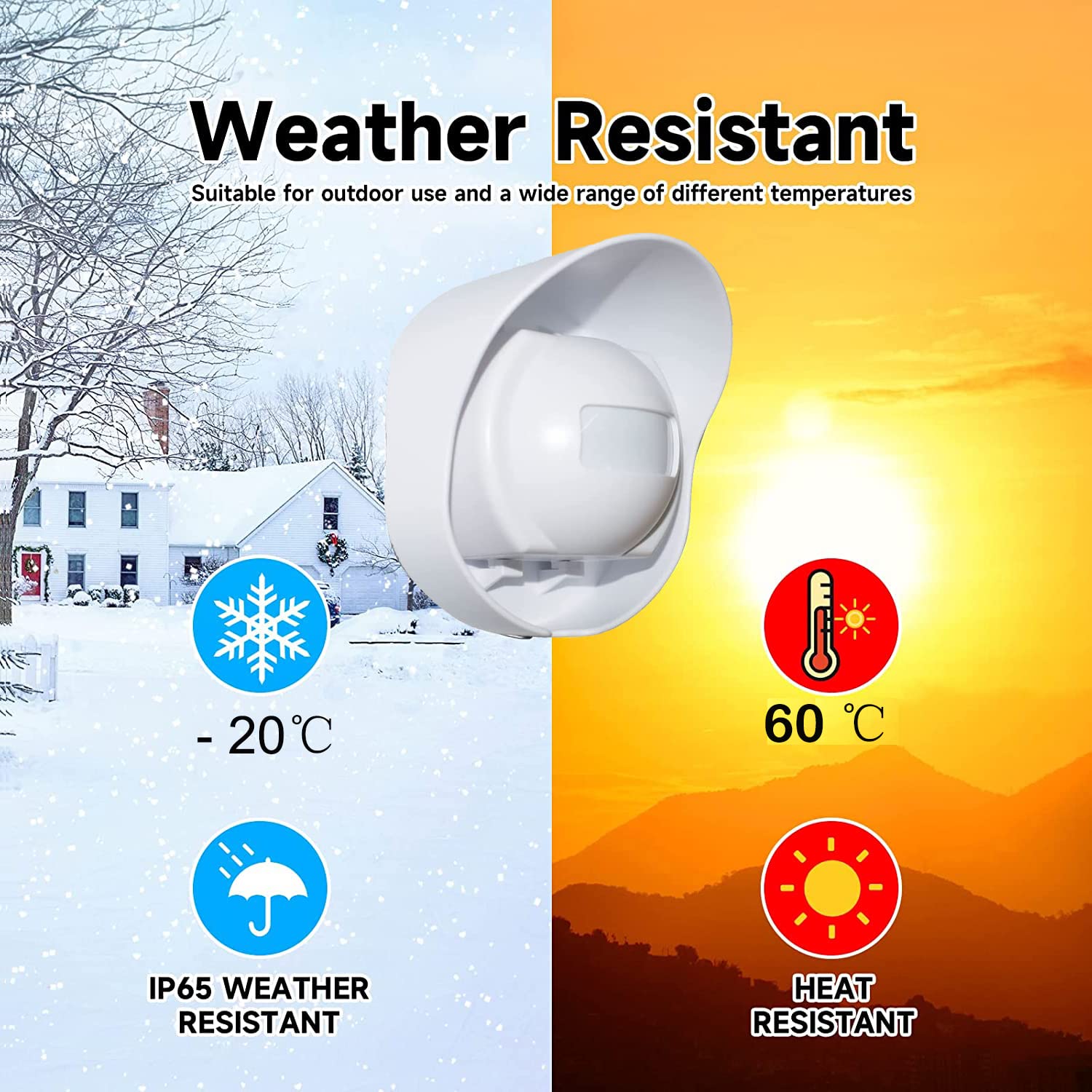 SiegenPro Sensore Di Movimento Wireless, Allarme campanello wireless Kit di Allarme con Sensori di Movimento Infrarossi per Casa, Ufficio, appartments