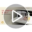 Image of Lil Chef Pro All-in-One Baby Food Processor | Electric Baby Puree Maker, Steamer, Blender, Sterilizer, Warmer & Self-Cleaning Function | Touch Screen BPA-Free 400ml Bowl | 1 Year Warranty