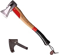 Vista 15 de Adler Hacha divisora larga – Herramienta de división de madera resistente fabricada en Alemania, mango de nogal antideslizante de 31.5 pulgadas