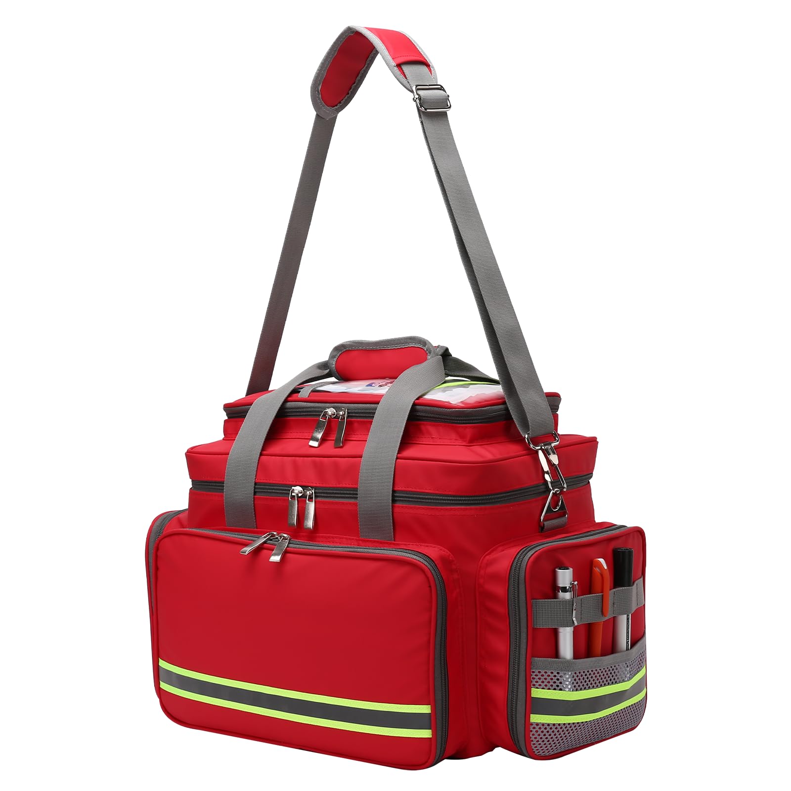 Kit di pronto soccorso kit di emergenza vuoto per viaggio in casa per escursionismo sul lavoro di lavoro e usura impermeabile di pronto soccorso esterno resistenza alla striscia riflettente regolabile