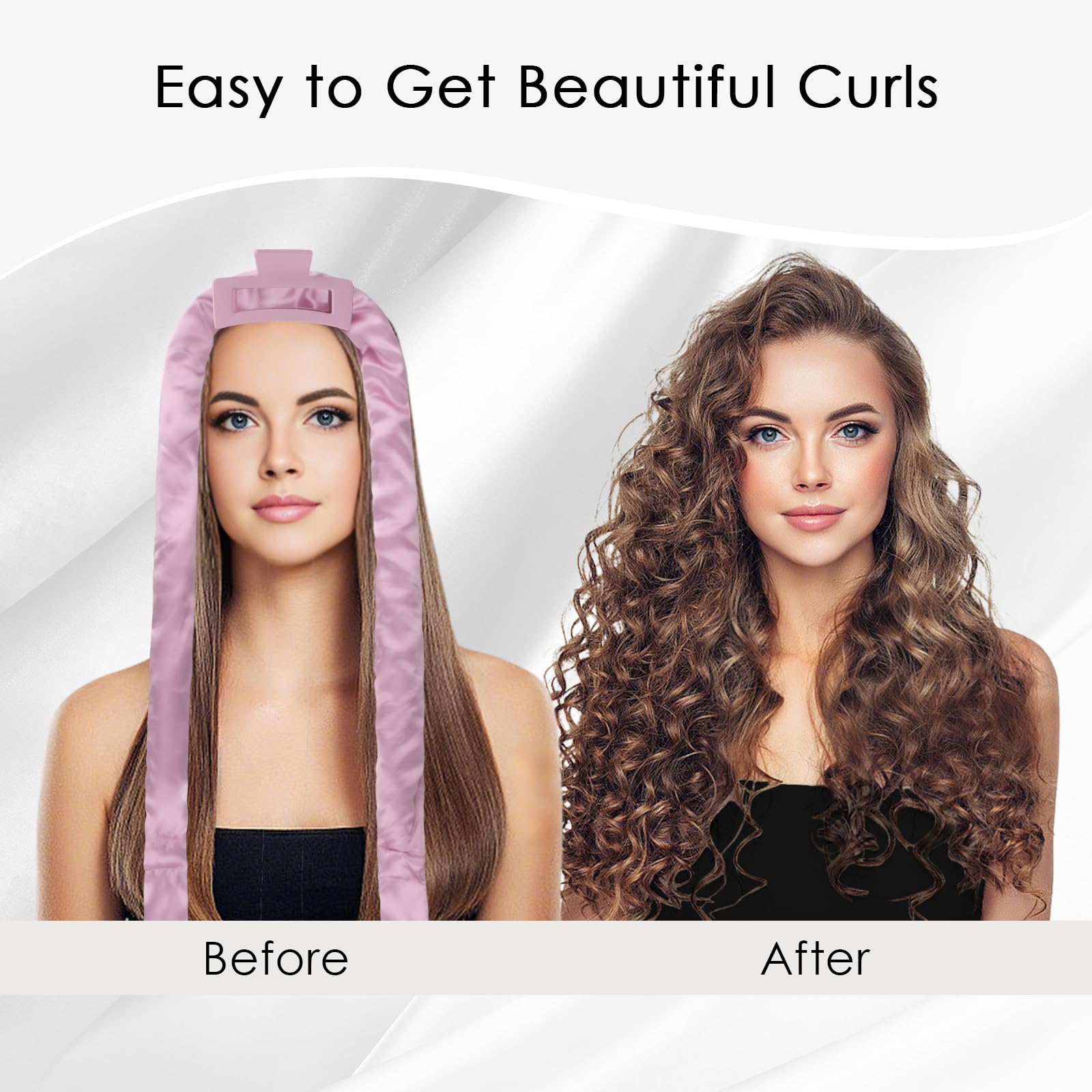 weiwei 70" Satin Heatless Curlers Hair Curler - Image 3