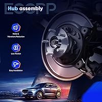 Vista 7 de ECCPP Cojinete de rueda y conjunto de cubo para Jeep Cherokee Comanche Grand Cherokee Wrangler 1989 1990 1991 1992 1993 1994 1995 1996 1997 1998