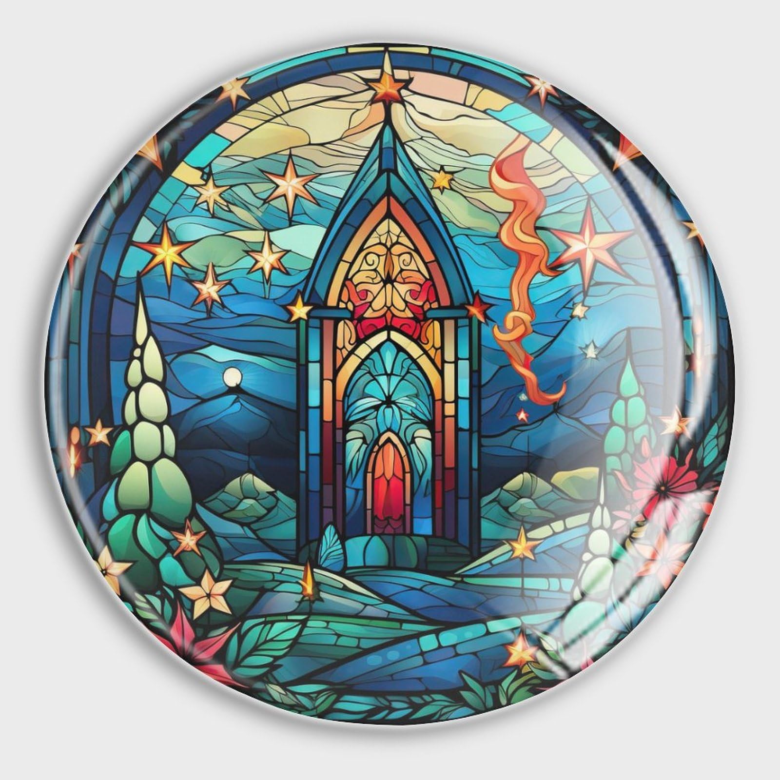 Aimants de réfrigérateur ronds pour fixer vos notes sans rayer aimants d'église lot de 4