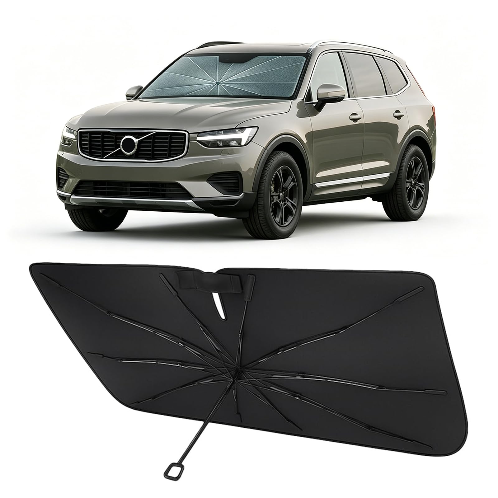 Proadsy Custom Fit Windshield Sun Shade Umbrella for 2018-2026 Volvo XC60