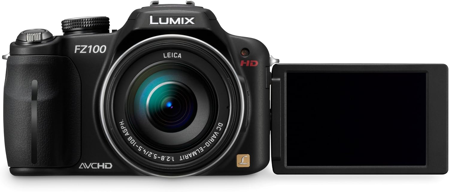 panasonic lumix dmc fz100 14 1 mp digital camera with 24x optical image stabilized zoom and 3 0 inch lcd black