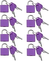 Vista 16 de 8 piezas de candado de metal de latón macizo, mochila, diario, joyero, manualidades, cerradura de enseñanza escolar con llave y cubierta duradera