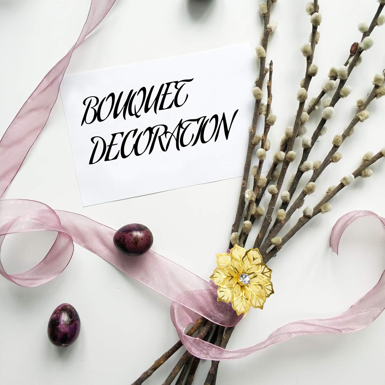 Exсluѕіvе Dіѕсоunt 🔥 LASZOLA Set of 12 Alloy Flower Napkin Rings Hollow Out Floral Napkin Holder with Rhinestone, Exquisite Household Napkins Rings Set for Easter Christmas Thanksgiving Dinner Wedding Decor (Gold)