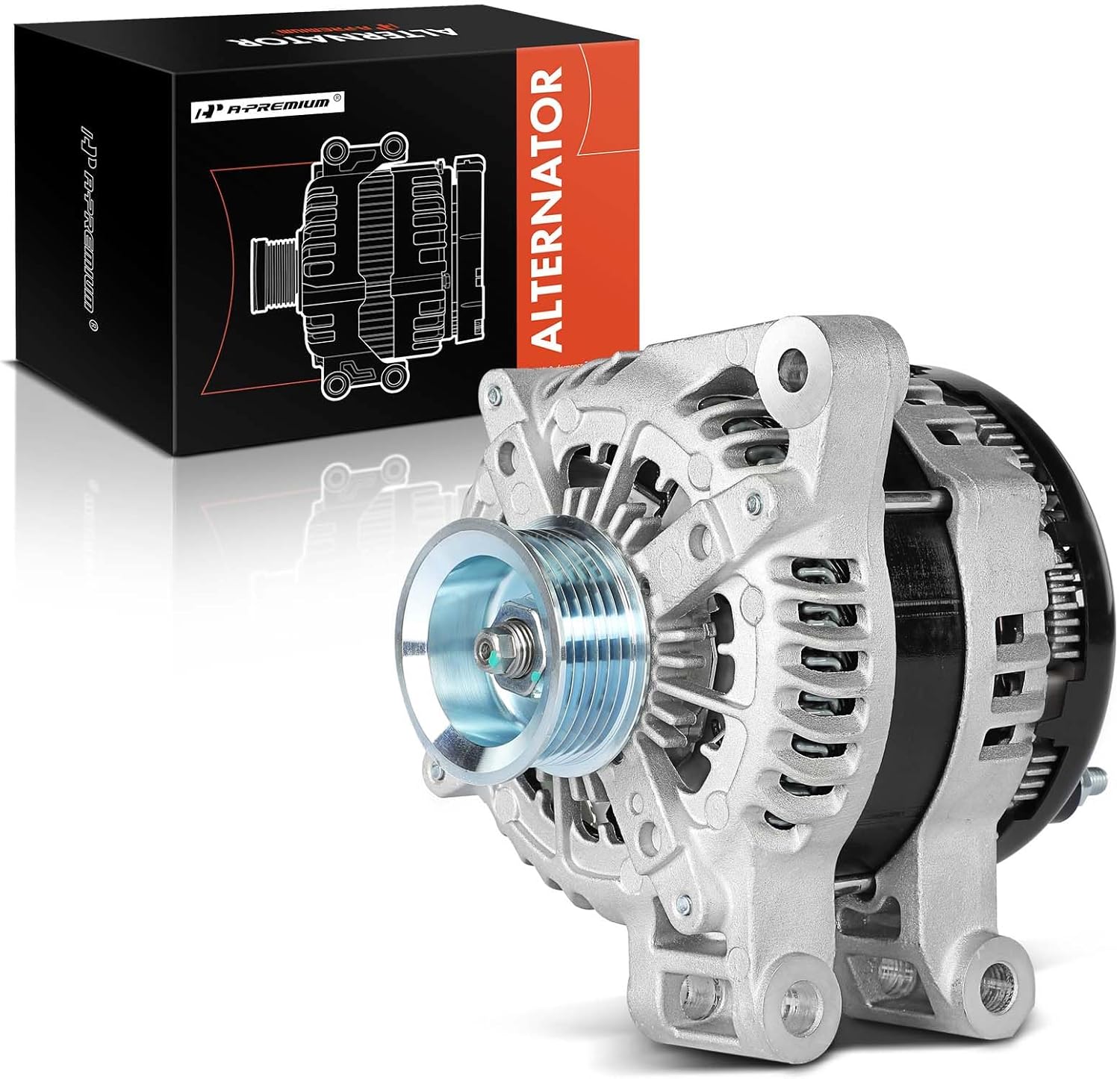 A-Premium Alternator Compatible with Cadillac XTS 2013-2019, 3.6L, 12V 220A 6-Groove Pulley Clockwise, Replace# 104210-6771, 1042106771