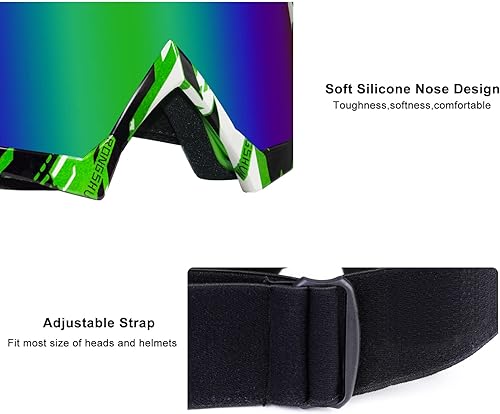 Miniatura 3 de Gafas de motocross, motocross, gafas de motocross, gafas MX Off Road para hombres, mujeres, adultos, jóvenes, carreras de equitación