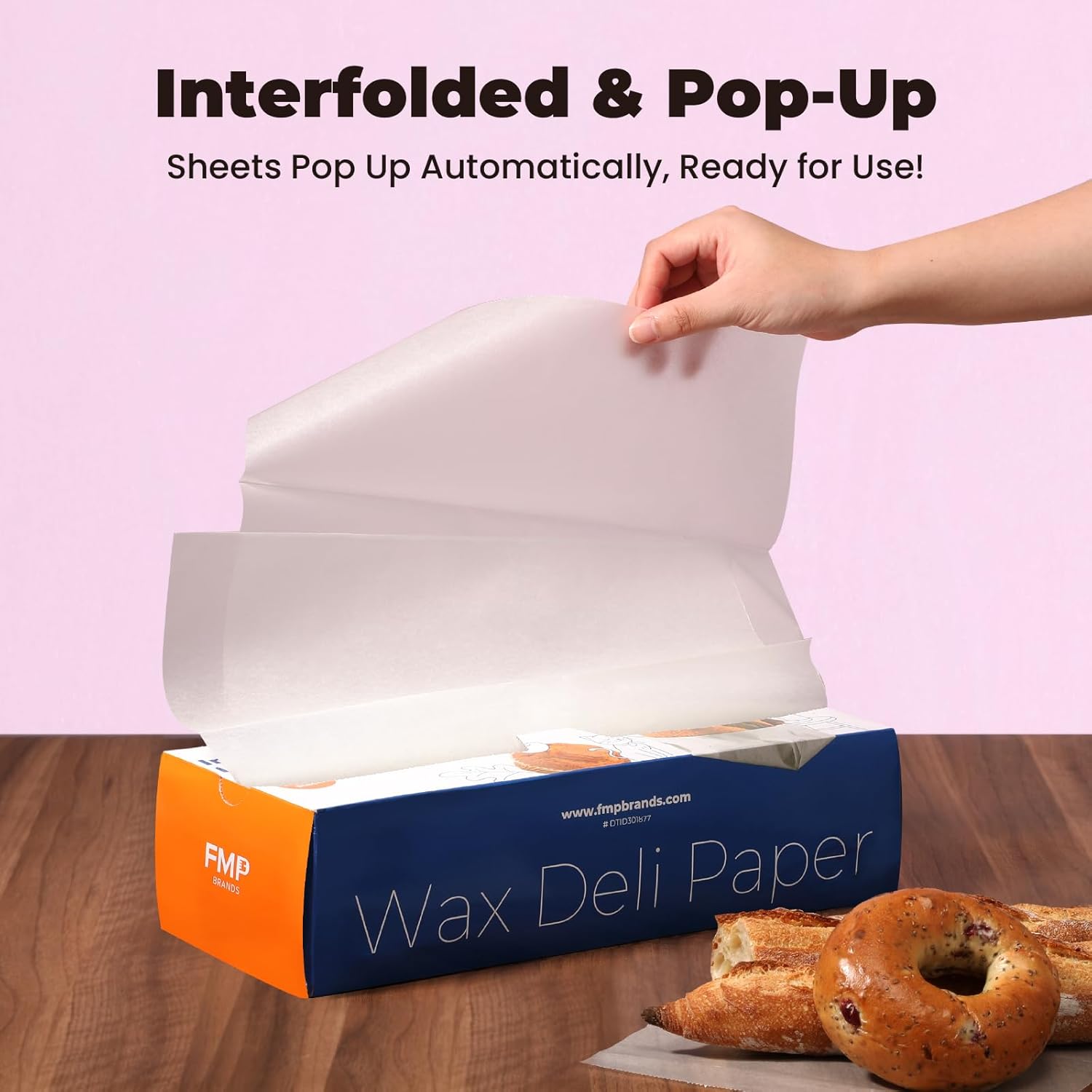 Fit Meal Prep [1000 Pack] 15 x 10.75" Wax Paper Sheets for Food, Interfolded Precut Deli Paper, Pop Up Grease-Proof Sandwich Paper Wraps, Waterproof for Lunch, Food Basket, Microwave Cover, BBQ