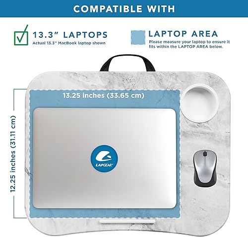 Miniatura 3 de LapGear - Soporte para portátil y vaso, plataforma para dispositivos, compatible con portátiles de hasta 15.6pulgadas