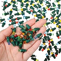 Vista 4 de Bombillas de repuesto LED Honoson de 5 mm para luces de cadena de Navidad, juego de luces de alambre de ángulo amplio LED para decoración del hogar