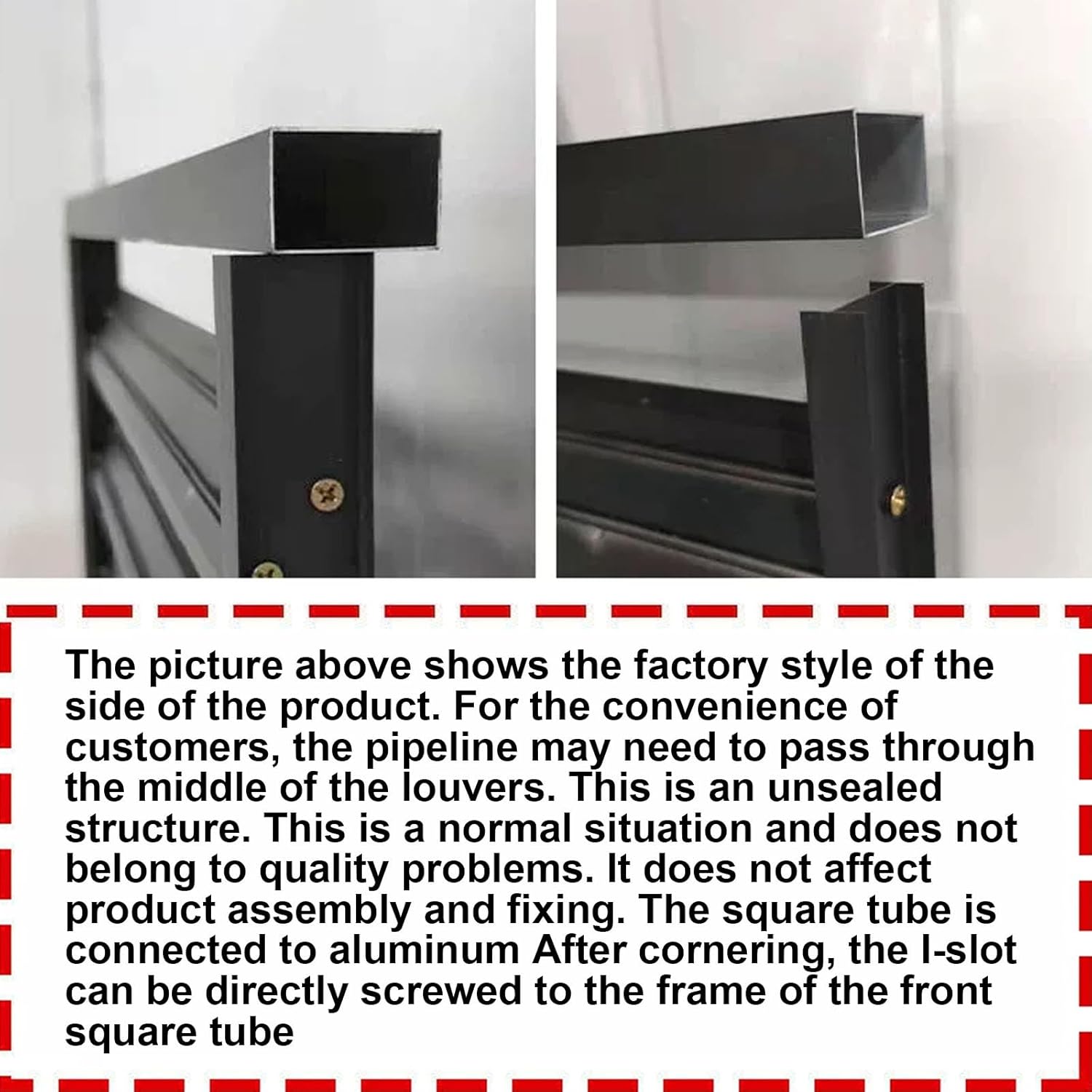 Air conditioner fence for outside units air conditioning awning cover, mini split condenser cover Aluminum alloy air conditioner frame, Dustproof and waterproof, Suitable for indoo