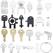 22 Pcs Dispenser Key Set, Compatible with Bobrick, Bradley, Kimberly Clark, Tork, Georgia Pacific, San Jamar, Cat 74, E114 and More, Replacement Key for Most Paper Towel, Toilet Paper, Soap Dispensers