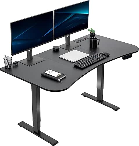 VIVO Electric 63 x 32 in Standing Desk with Built-in