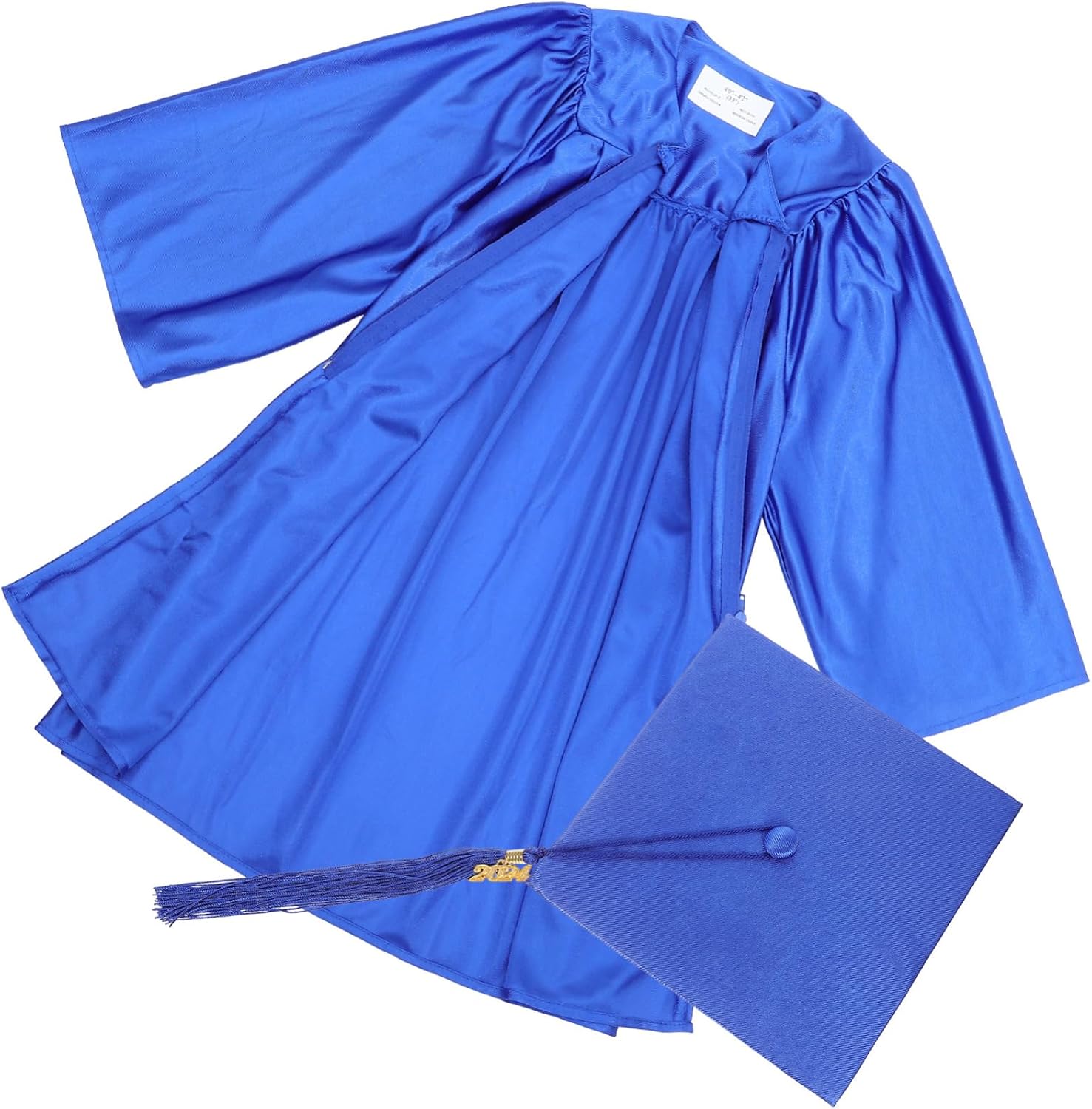 1 Set Graduation Gown and Cap for Cap with Tassel Durable Gown with Hidden Zipper for Preschool and Kindergarten Ceremonies