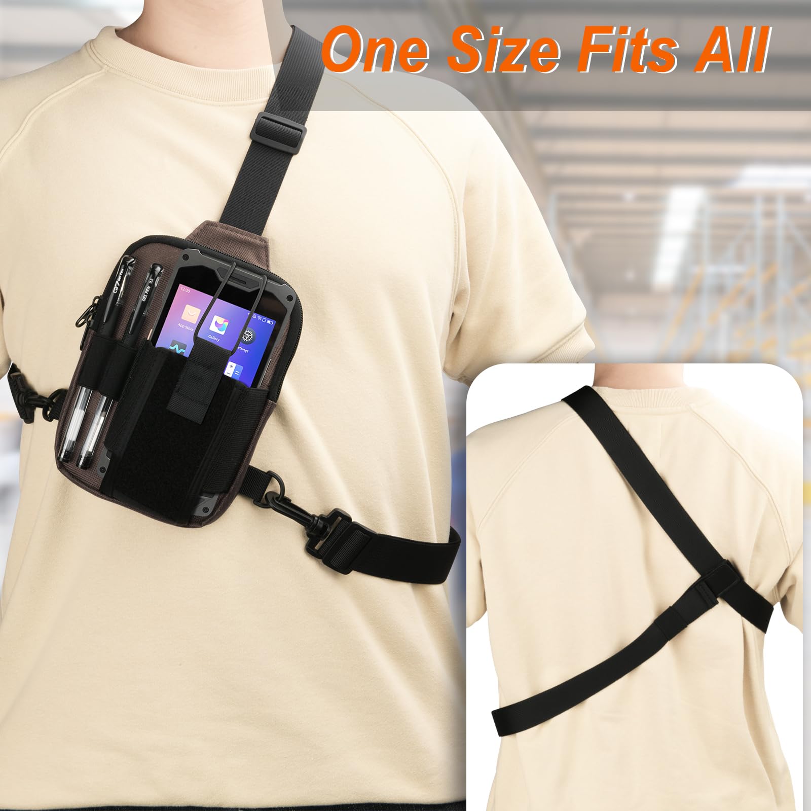 Snapklik.com : Scanner Holster, Universal Barcode Scanner Chest Harness ...