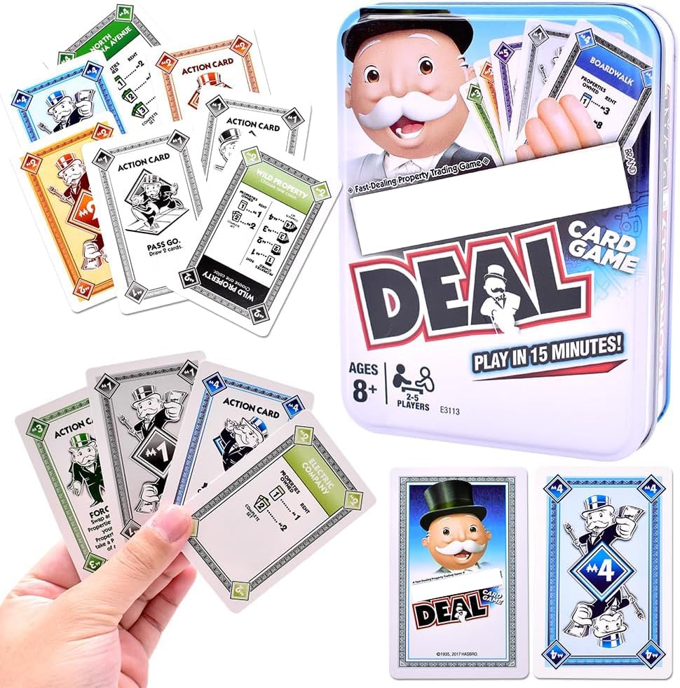 LGWJHCY – Jeu De Cartes Deal – 112 Cartes – Party Game 2 à 5 Joueurs – Dès 8 Ans – 10-30 Min