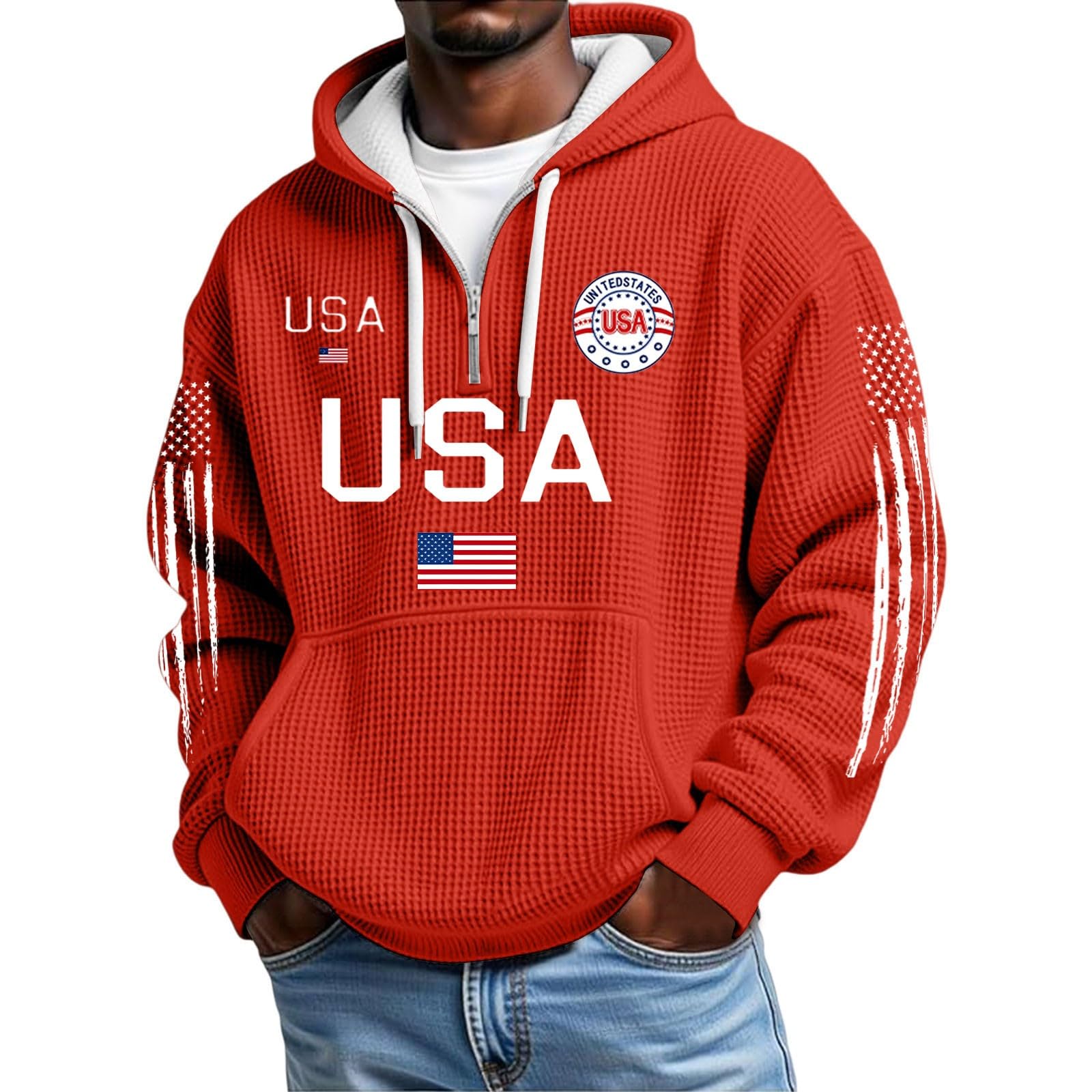 Sudadera con capucha del Día de la Independencia para noches de verano 5