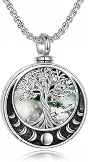 ONEFINITY Urn Necklace for Ashes Memorial Pendant That Holds Ashes Cremation Jewelry Gifts for Women Men